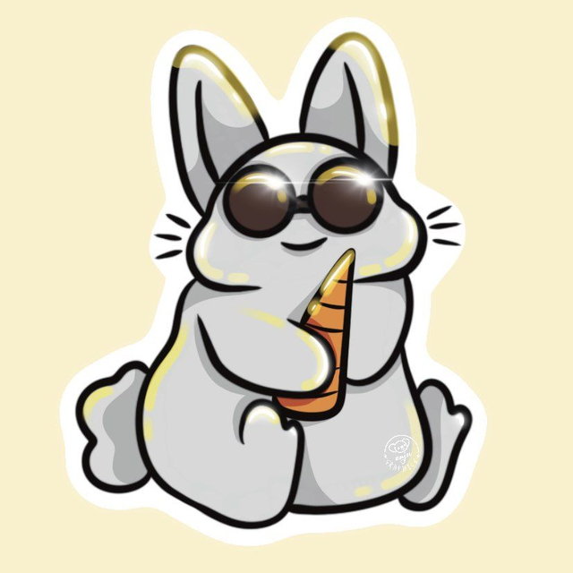 Sticker Lapin Ensoleillé