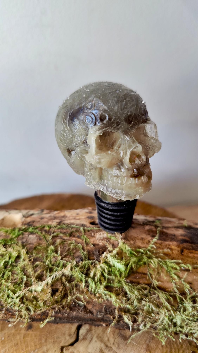 Bouchon de bouteilles réutilisable modèle Skull