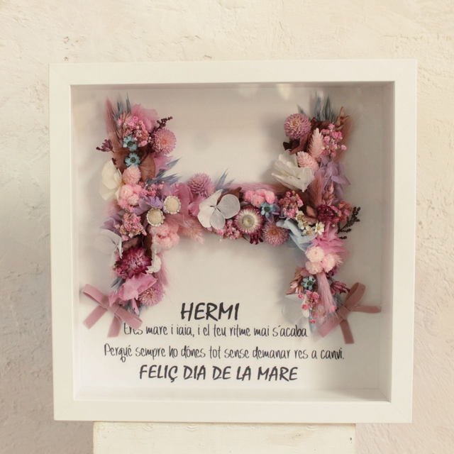 Marco CL405LT BLANCO con Letra. 27x27 x5cm