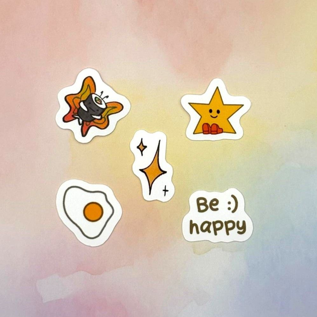 Yellow / Sticker Flakes
