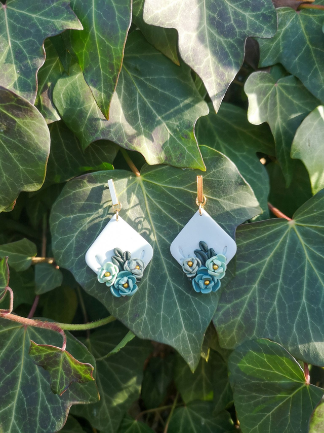 Collection Fleurs d&#039;Eau - Boucles d&#039;oreilles Elsa