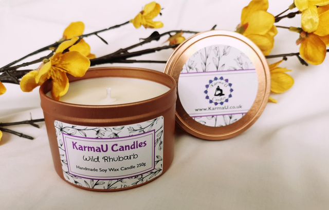 Wild Rhubarb Soy Wax Candle