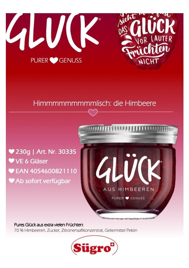 Glücksmarmelade Himbeere inklusive Glückscoaching per Video