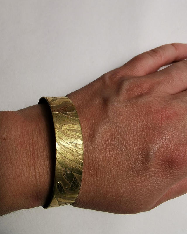 bracelet manchette «zebra»