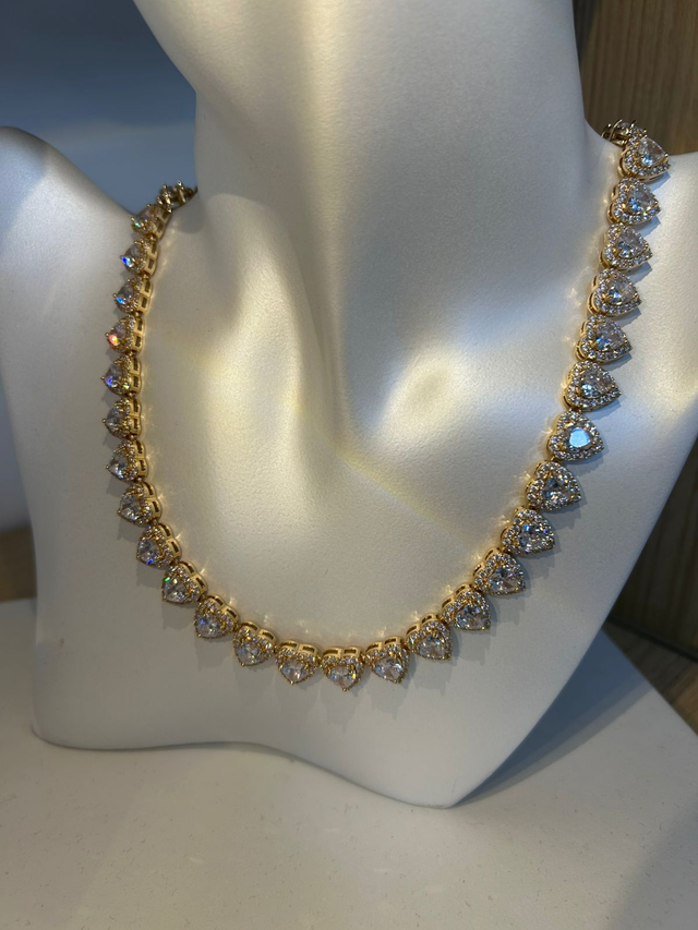 Colar riviera inspiração SW coração