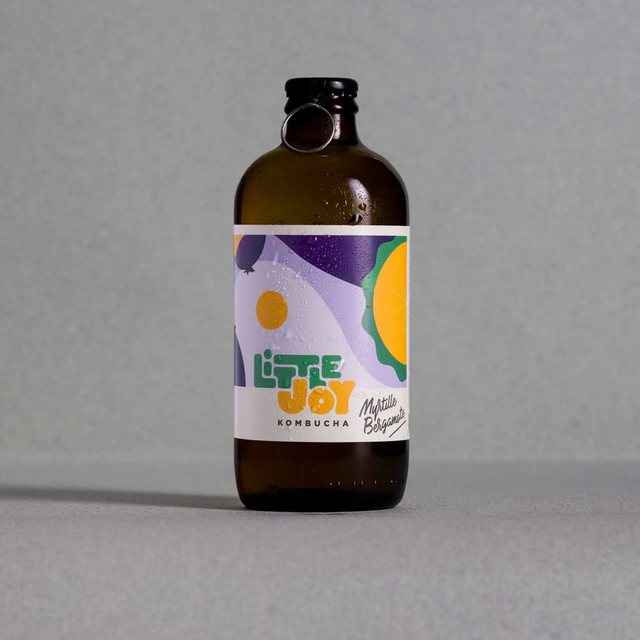 Kombucha Myrtille Bergamote Bio - 33cl