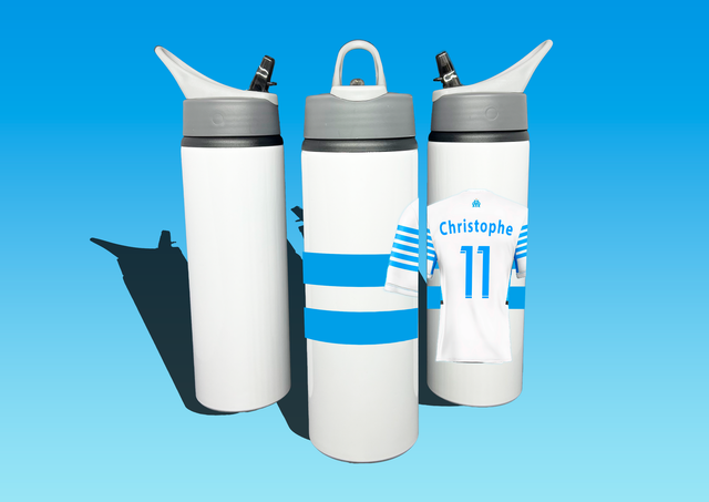 Gourde de sport 600ml Blanche 