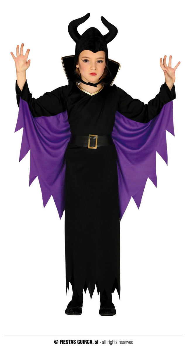 COSTUME MALEFICENT , FATA MALVAGIA BAMBINA