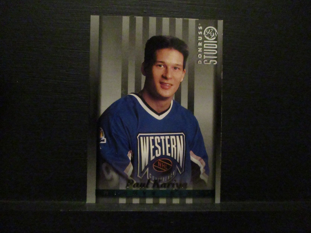 Paul Kariya - NFL 1997 Donruss Studio Ice Hockey Original Trading Card #4