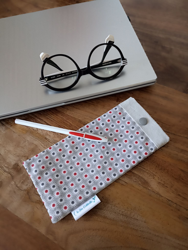 Etui à lunettes / crayons - Mini fleurs