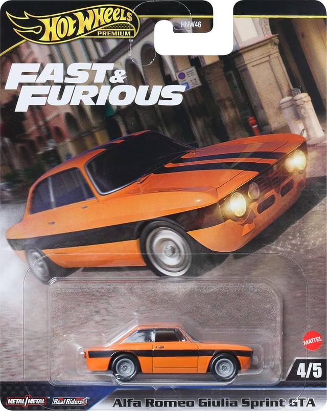 Hot Wheels Premium Fast &amp; Furious - Alfa Romeo Giulia Sprint GT A in Orange