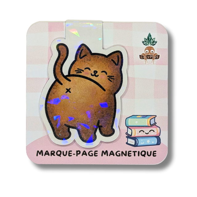 Marque-page magnétique Chat roux