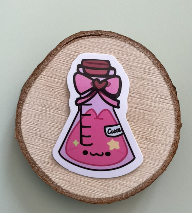 Cute beaker sticker