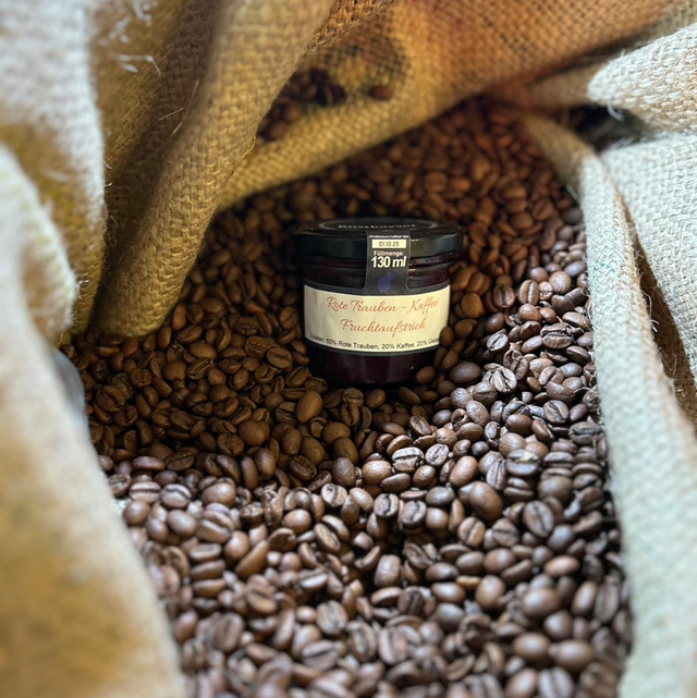 Rote Trauben-Kaffee Fruchtaufstrich 