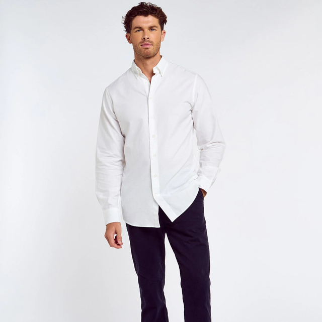 Dubarry Clontarf Heren Oxford Shirt - White