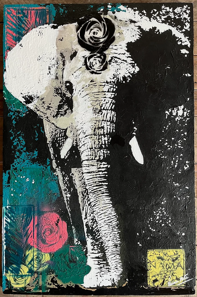 SANS DÉFENSE [PEINTURE SUR BOIS]