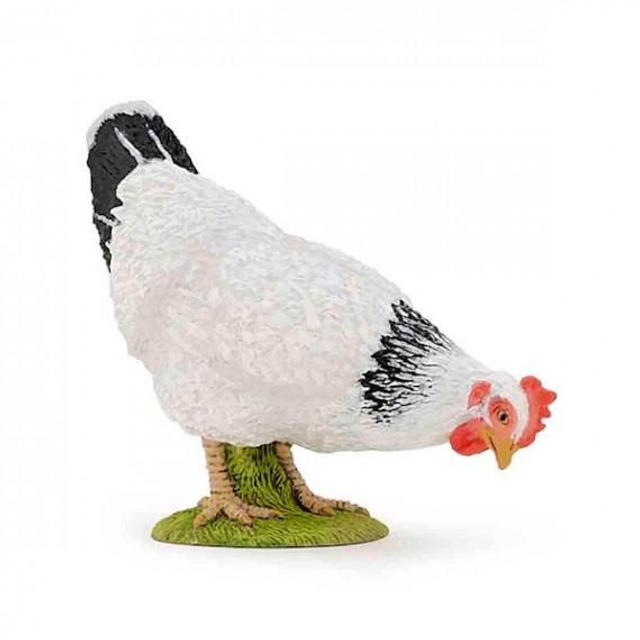 Papo Poule blanche picorant  51160

