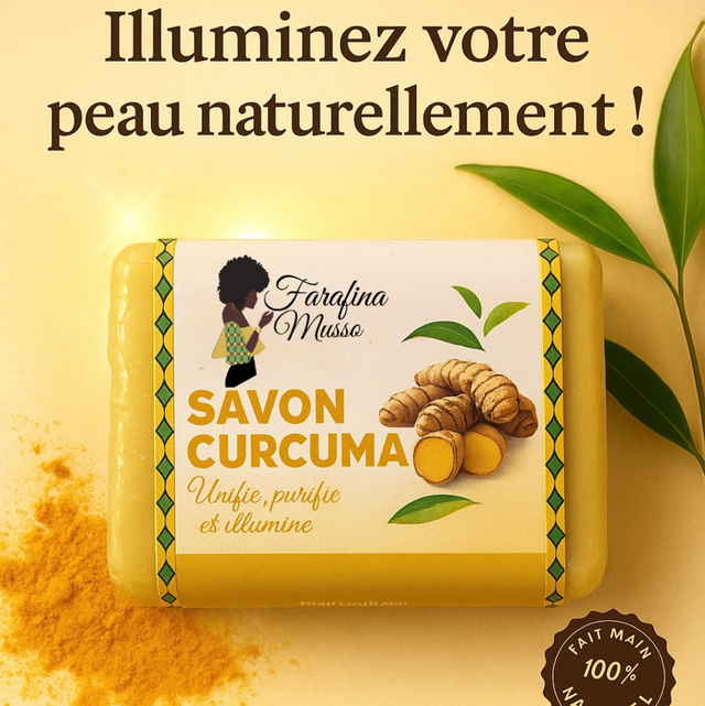 Savon au Curcuma – Unifie, purifie, illumine | 225g 
