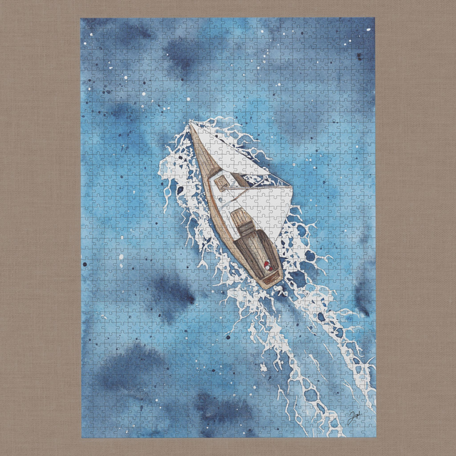 Puzzle 1000 pièces - Bretagne - Le Voilier