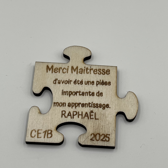 Magnet Puzzle Merci Maitresse