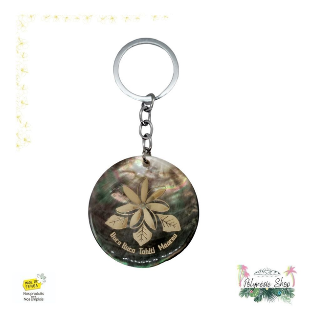 Porte-clés Nacre Tiare Tahiti