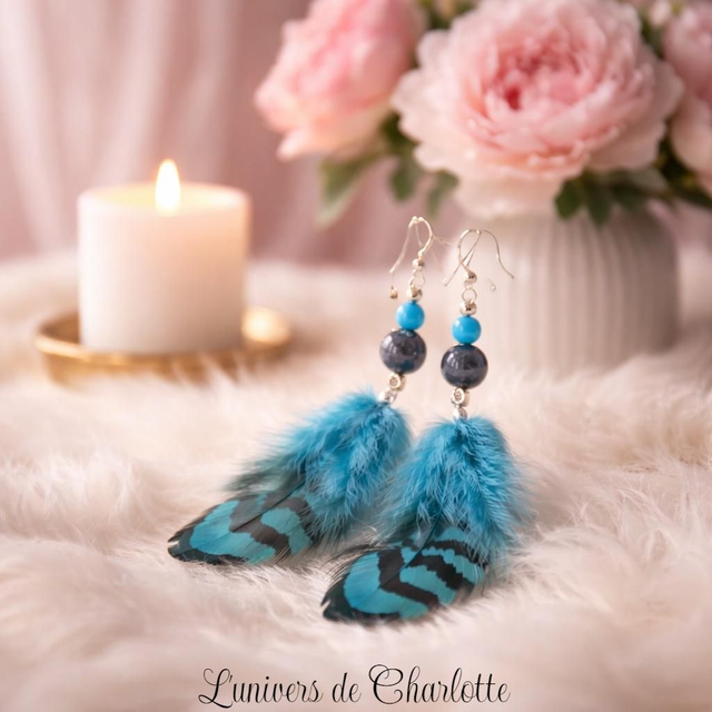 Boucles d'oreilles "Yooperlite" BO-014