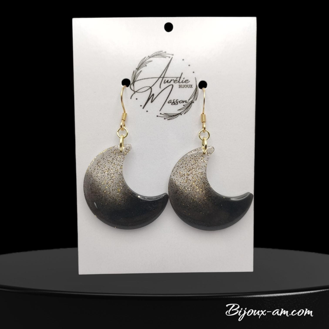 Boucles d'oreilles résine