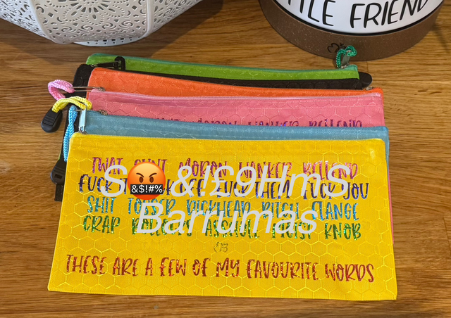 Just Rude! Obscenities Pouches