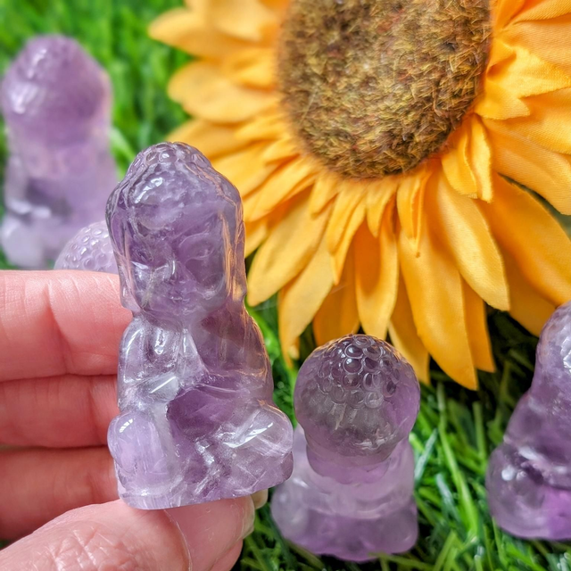 Amethyst Buddha Carving 