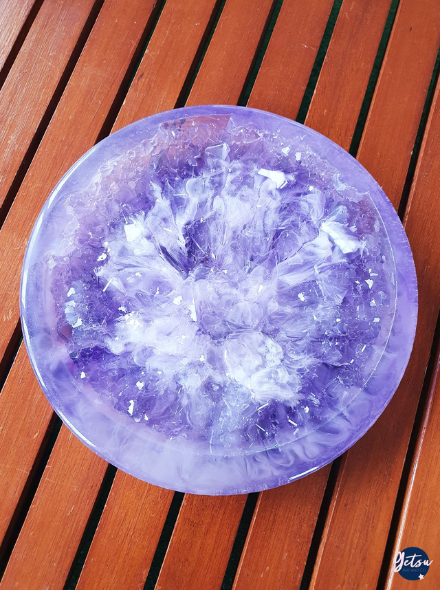 Grand vide-poche cristal, violet