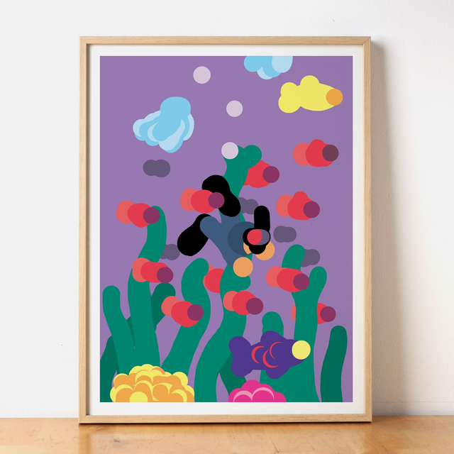 Plongeur - Affiche 30x40 cm