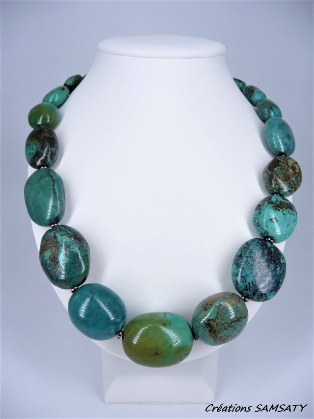 Collier turquoise tibétaine
