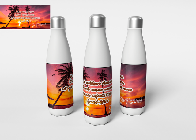 Bouteille isotherme 500ml Blanche