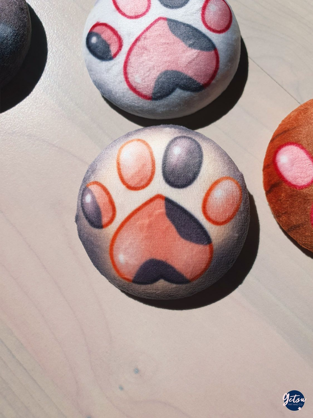 Badge squish - patoune siamois