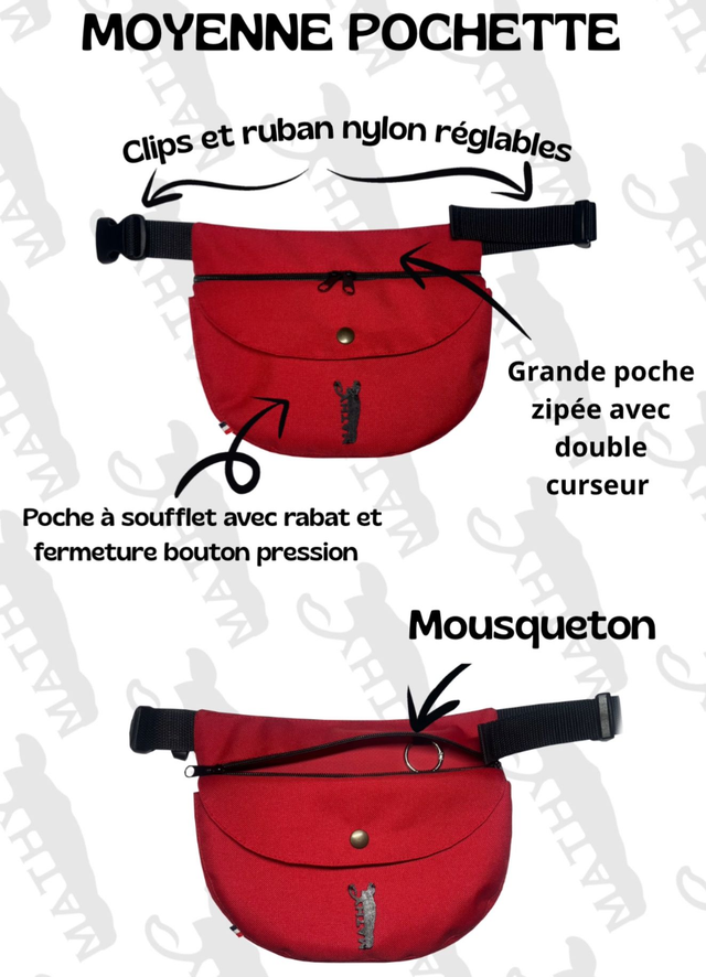 Moyenne pochette - Imperméable kaki