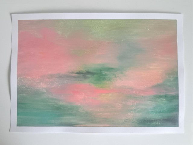 Akryylimaalaus paperille 29,7 × 42