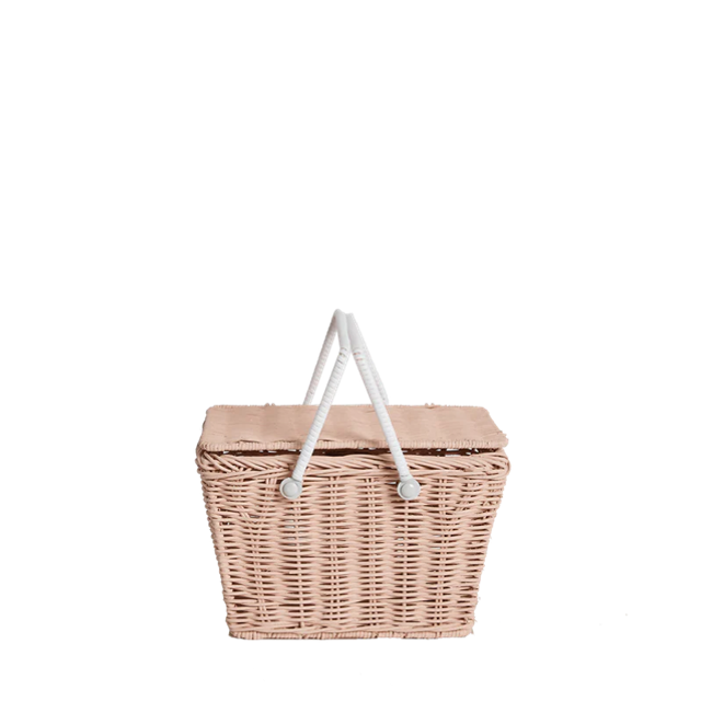 Lidded Pink Basket