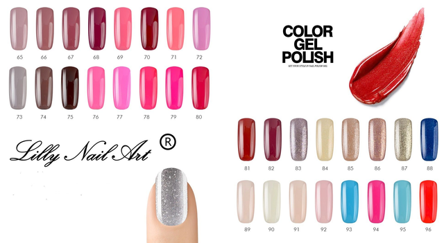 Lilly nail art 12ml Gel nail polish #076-#096
