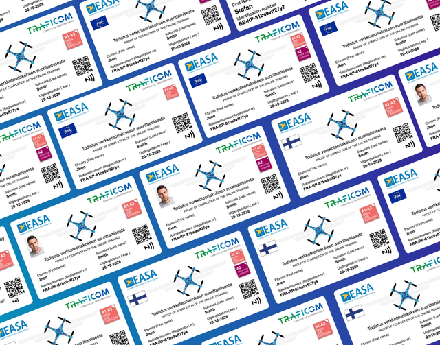 Drone Pas Finland Met NFC Maak Bij Opties Een Keuze Uit Welke Variant Je Wenst Te Bestellen !