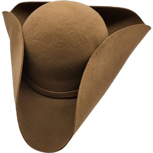 Taupe Tricorn Hat