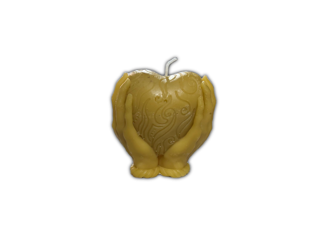Cuore - Candela in cera d'api naturale