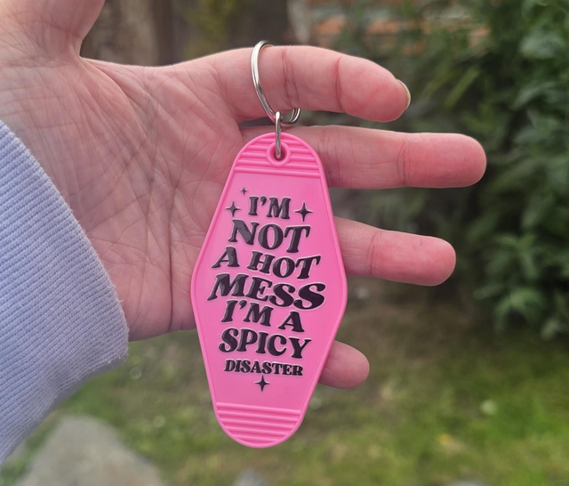 Spicy Disaster Motel Keyring