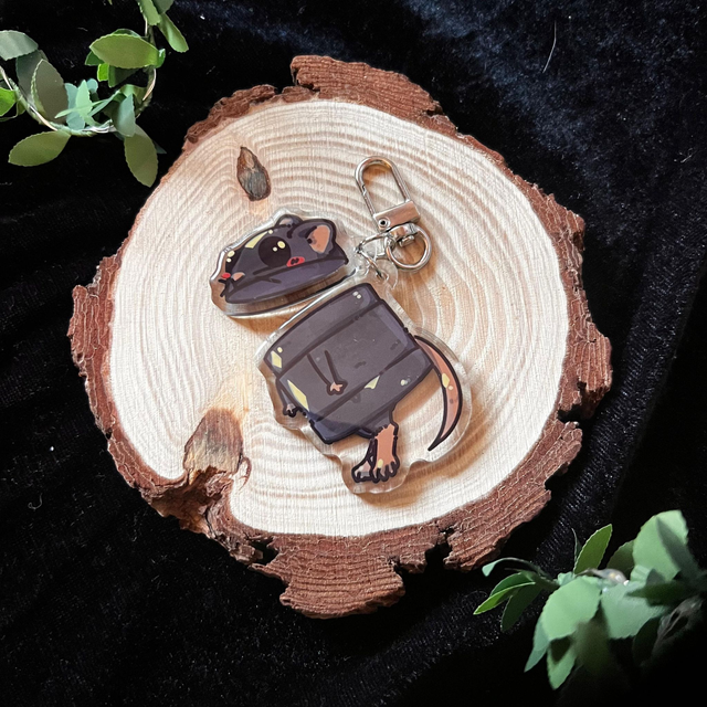 Llavero REPO Rats // gris - acrílico de dos piezas