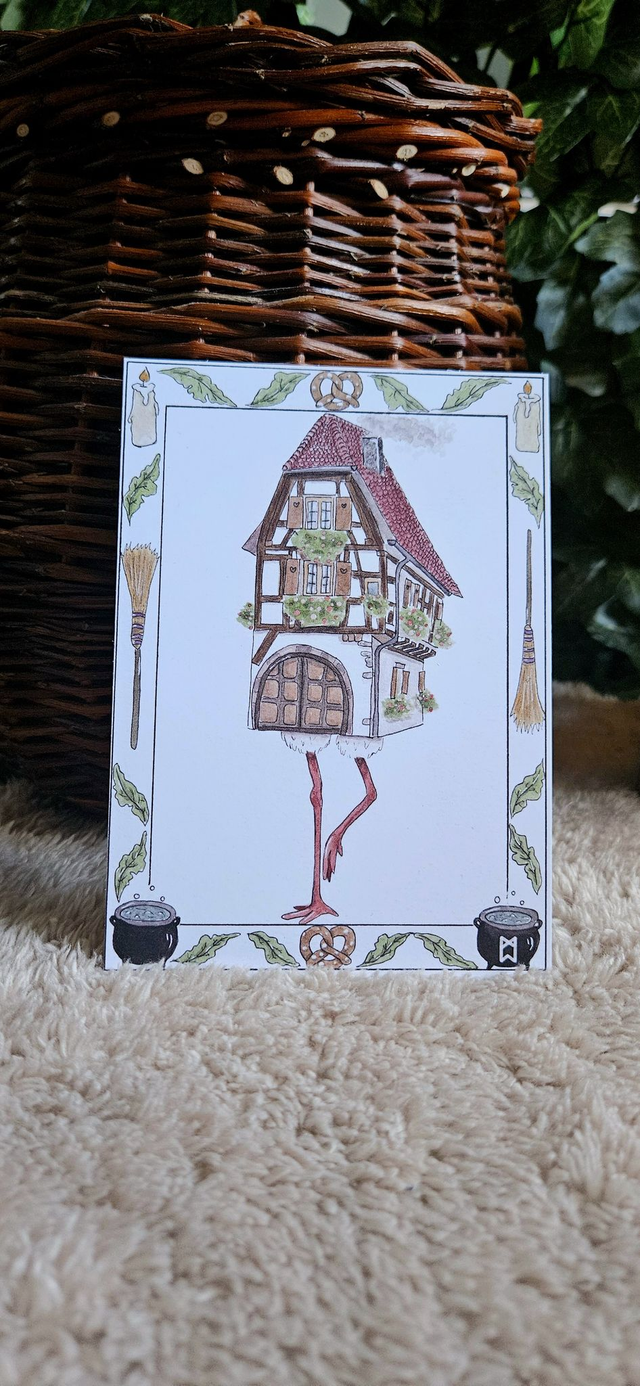 Carte Postale - Baba Yaga Alsacienne