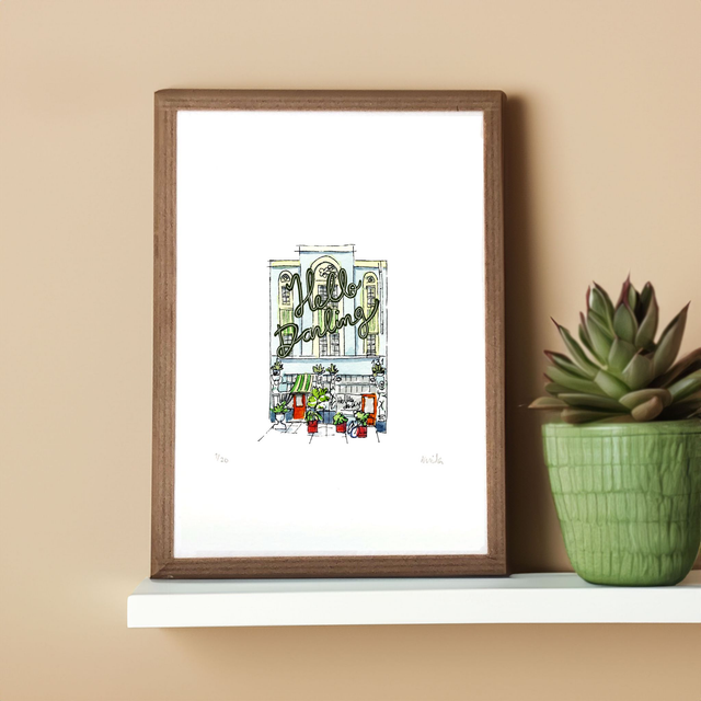 Hello Darling, London – UK Art Print – Elegant London Cityscape