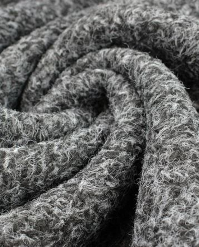 Capuche adulte - Mohair gris