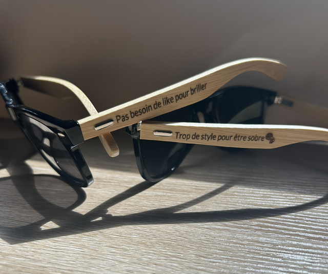 Lunette de soleil personnalisée 