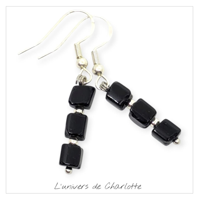 Boucles d&#039;oreilles &quot;Tourmaline&quot; BO-096