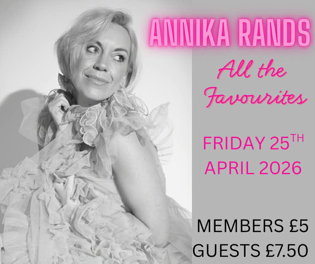 PINEWOOD LIVE - ANNIKA RANDS - MEMBER TICKET - FRIDAY 24TH APRIL
