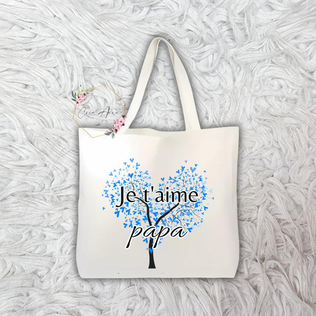 Sac cabas "Je t'aime papa"